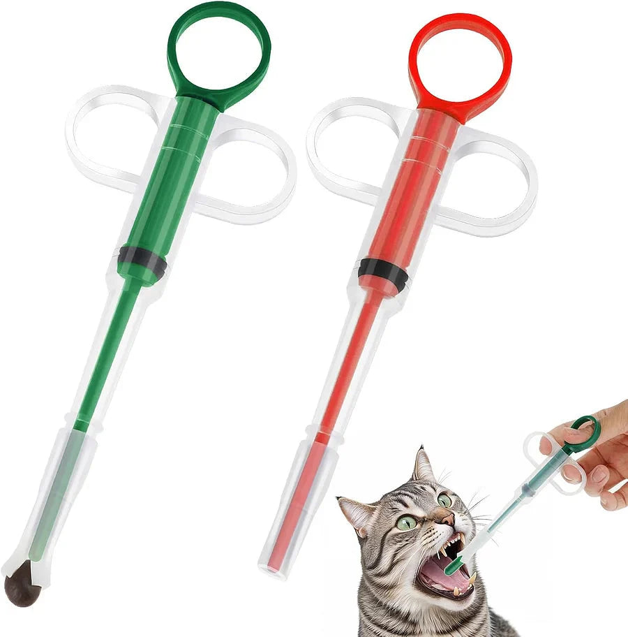 2 Pieces Pet Pill Plunger Popper for Small Cats Dogs Medicine feeder