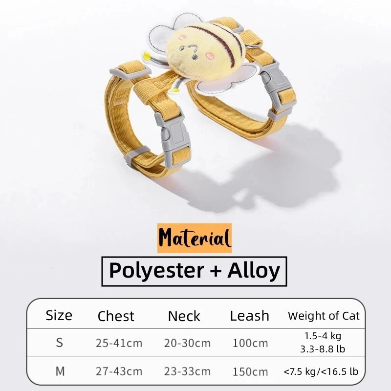 Butterfly Cat Bee Harness