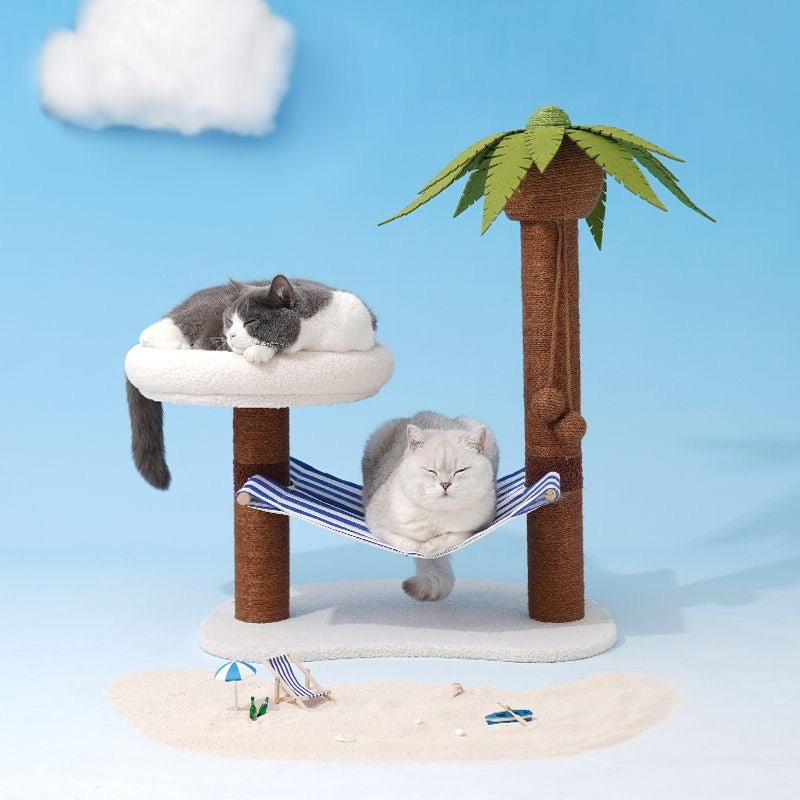 Palm Tree Island Cat Bed