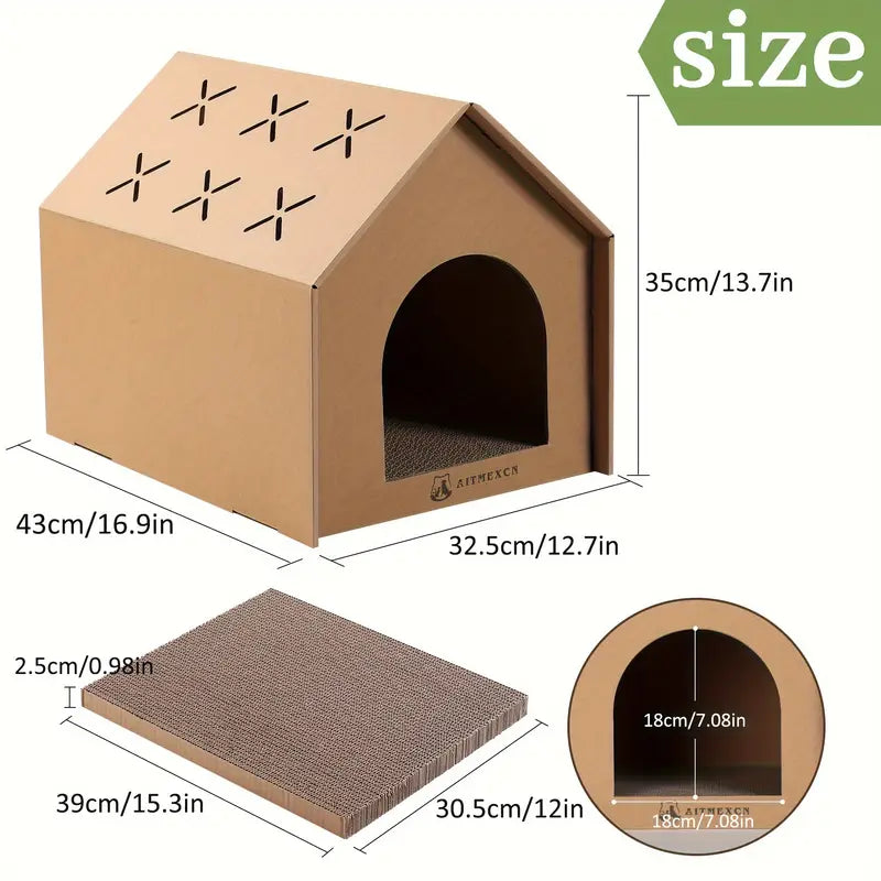Cat Scratching House