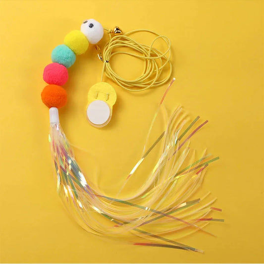 Cat interactive thread hunting Feather toy