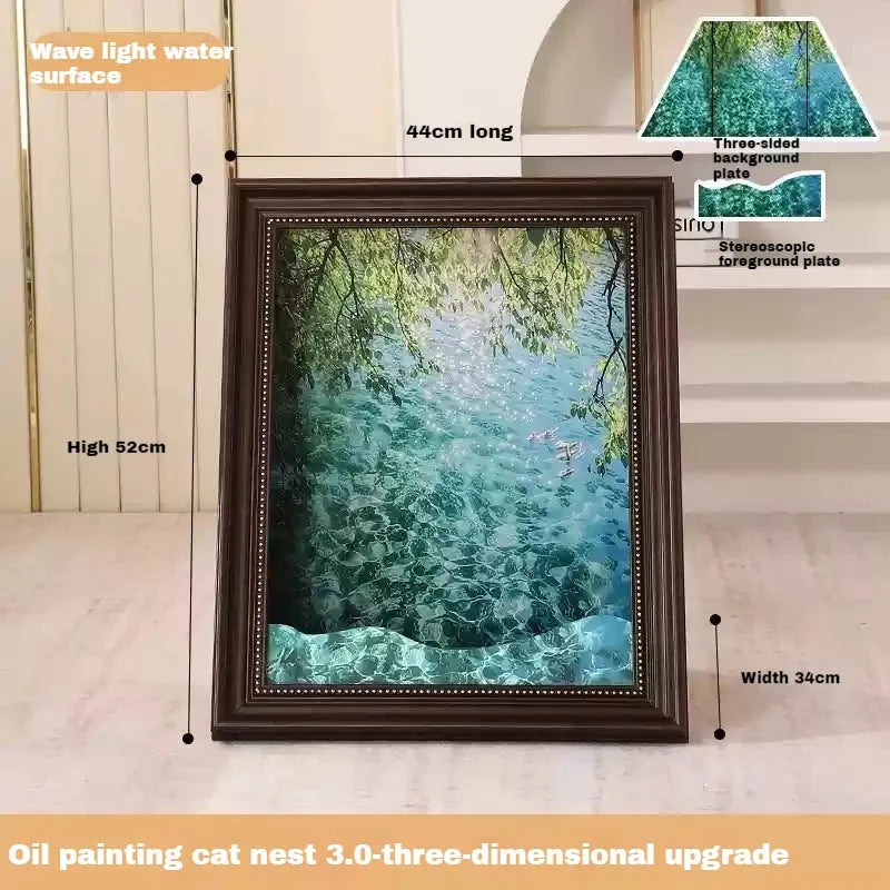 Mona Lisa Cat Scratch Board