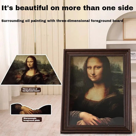 Mona Lisa Cat Scratch Board