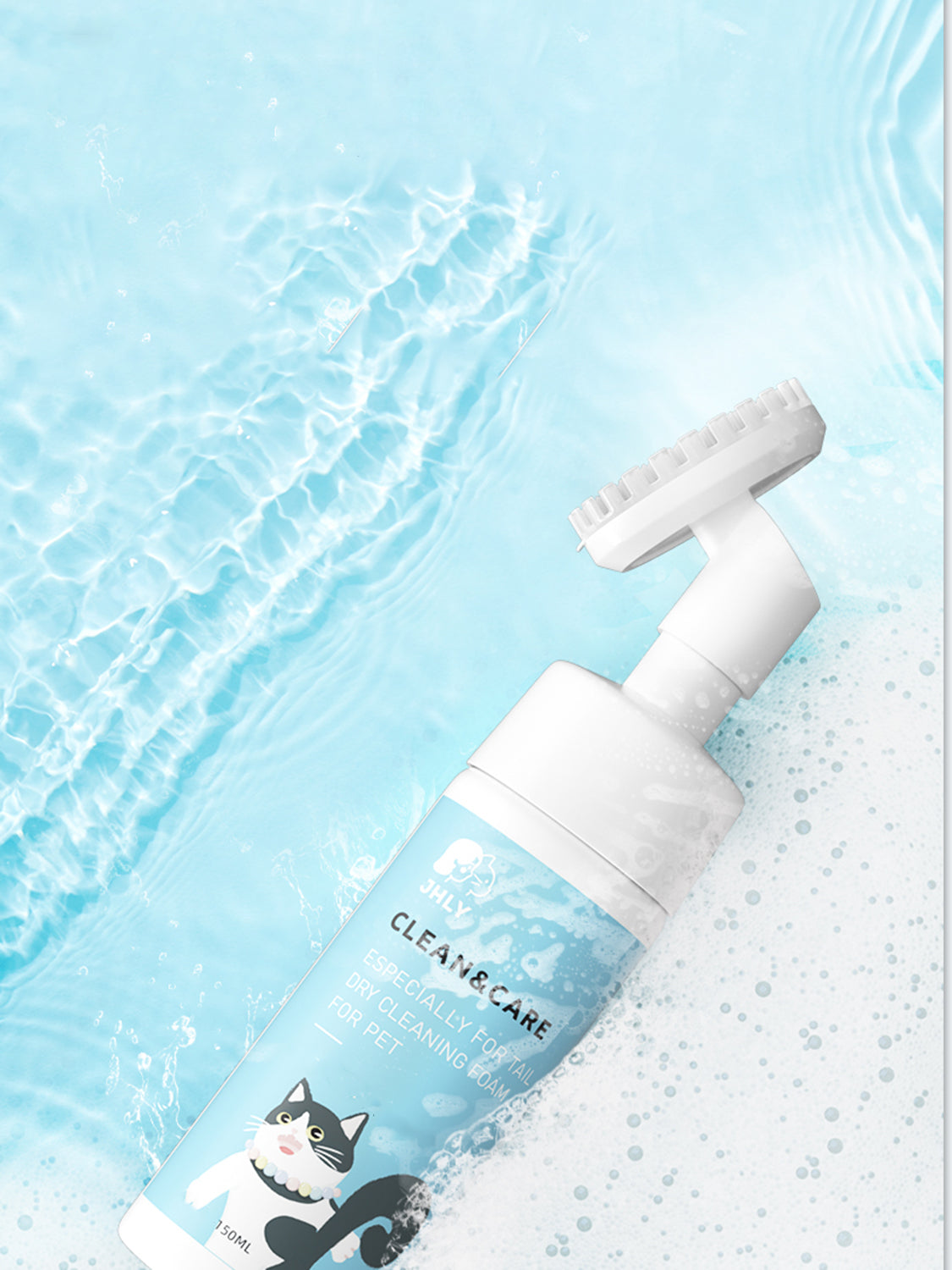 Pet Disposable Foam – Booty Cleaning Scrub & Dry Bath Gel 🐾✨