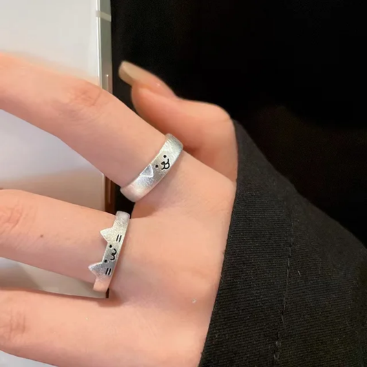 Cute Puppy/Kitty Design Ring