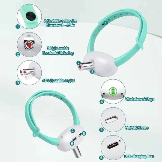 Automatic Cat Toys with LED Light,Upgraded Lengthened Light Head