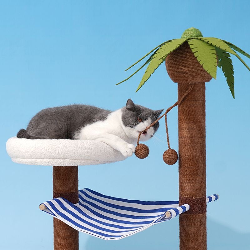 Palm Tree Island Cat Bed