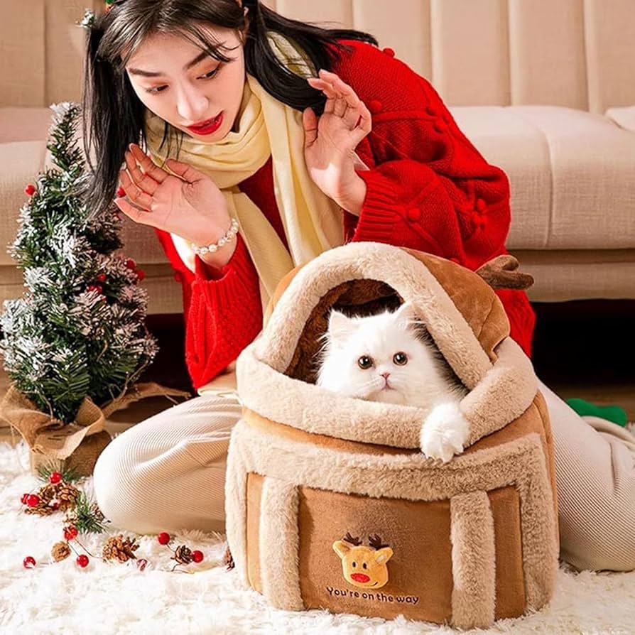 Dog Carrier Cage Winter Warm Cat Travel Bag Portable Carrier Backpack