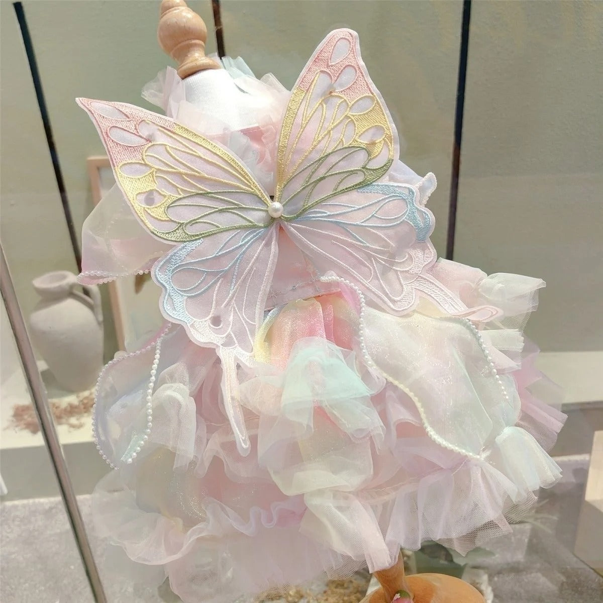 Cat and Dog Princess Butterfly Skirt Dress