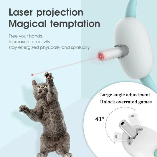 Cat laser head collar stick toy
