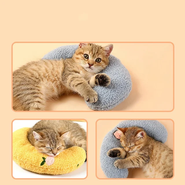 Cute Sleeping Cat Dog Soft Pillow Pet Pillow