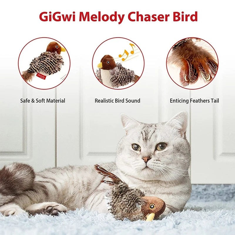 Mouse chirping Sounding flapping Bird Teasing Cat Toy