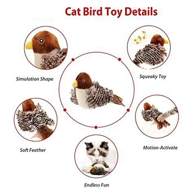 Mouse chirping Sounding flapping Bird Teasing Cat Toy