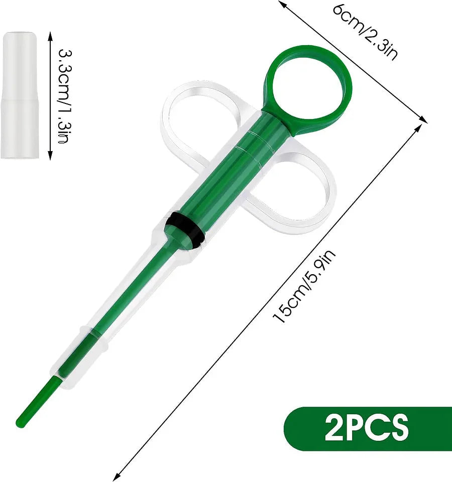 2 Pieces Pet Pill Plunger Popper for Small Cats Dogs Medicine feeder