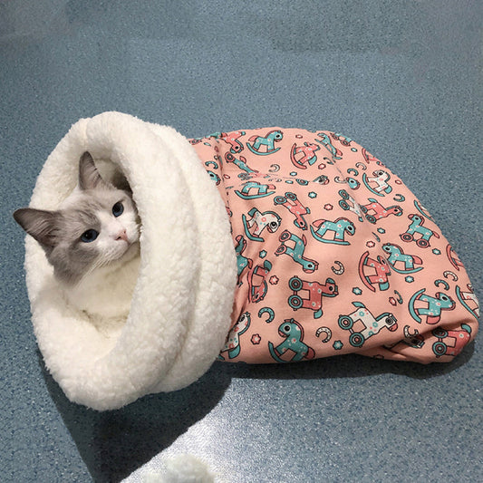 Cat Sleeping Bag 3 Colors - Cat Bed