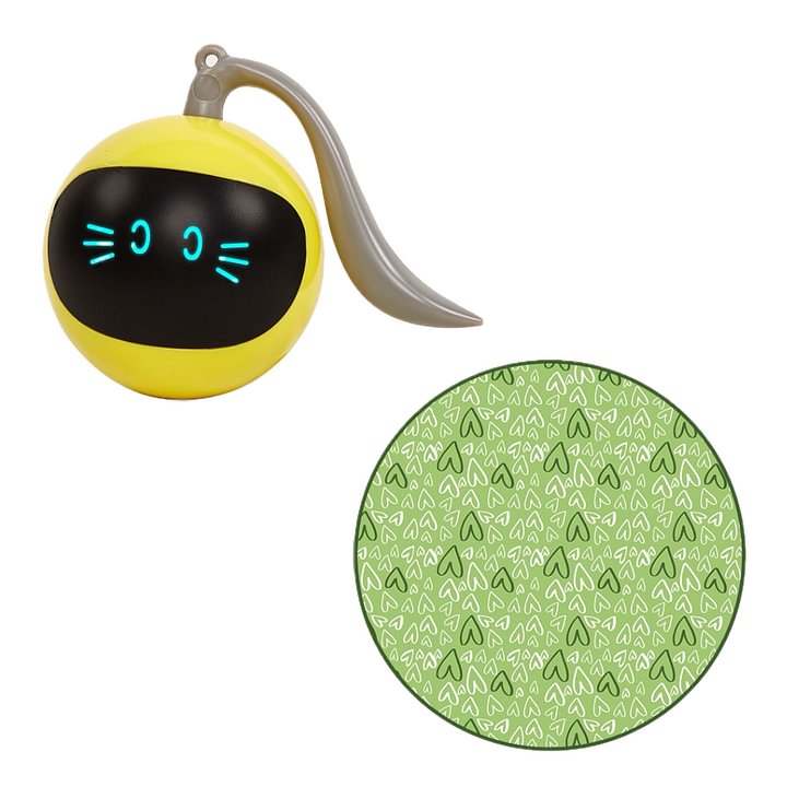 Cat Toys 360°Self Rolling smart Interactive Ball Hunting Toy