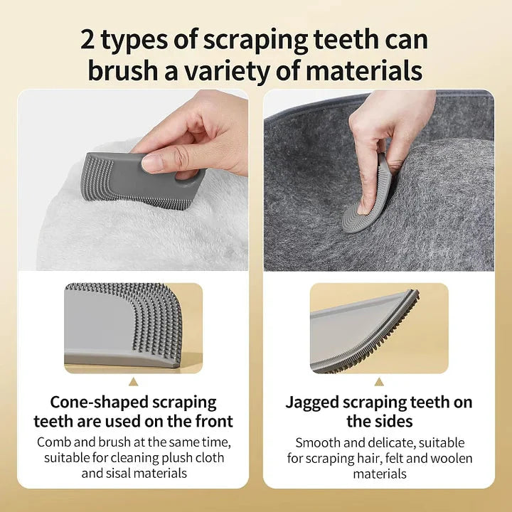 Pet cleaning hair remover rubber sheet