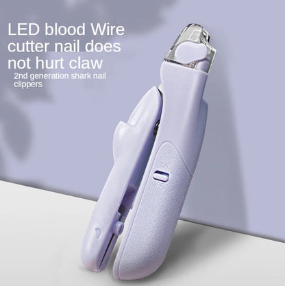 Dog nail clipper with light