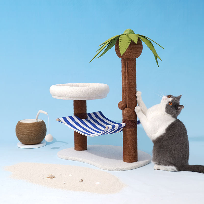 Palm Tree Island Cat Bed
