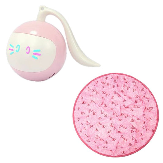 Cat Toys 360°Self Rolling smart Interactive Ball Hunting Toy