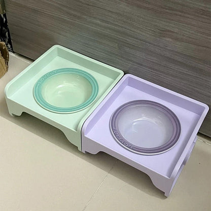 Ceramic Square bowl cat bowl