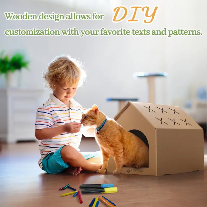 Cat Scratching House