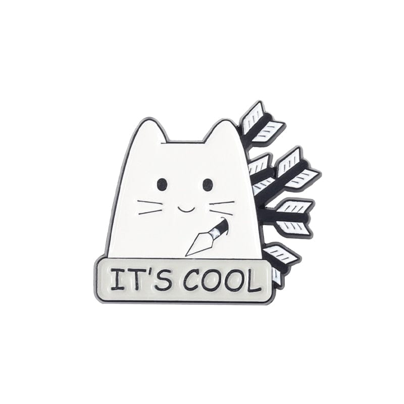 Coolest Cat Enamel Pins Collection