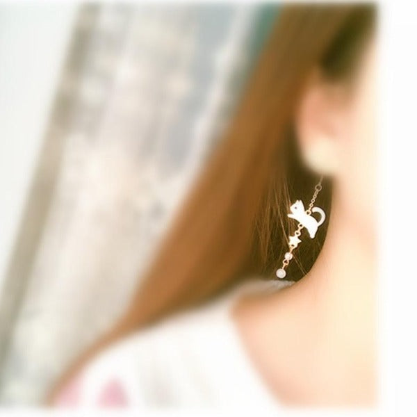 Cat Fish Cute Earrings