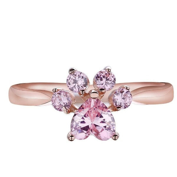 Cat Paws Rose Gold Ring