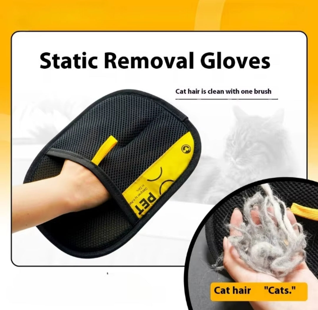 Pet Grooming Gloves Hair Removal Brush Shedding Solution