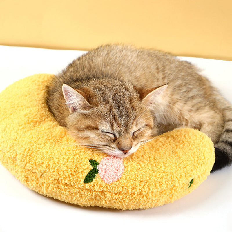Cute Sleeping Cat Dog Soft Pillow Pet Pillow