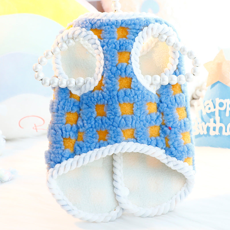 Thick Cotton Dog & Cat Vest - Warm Velvet Coat for Small Pets | cutierstore.com