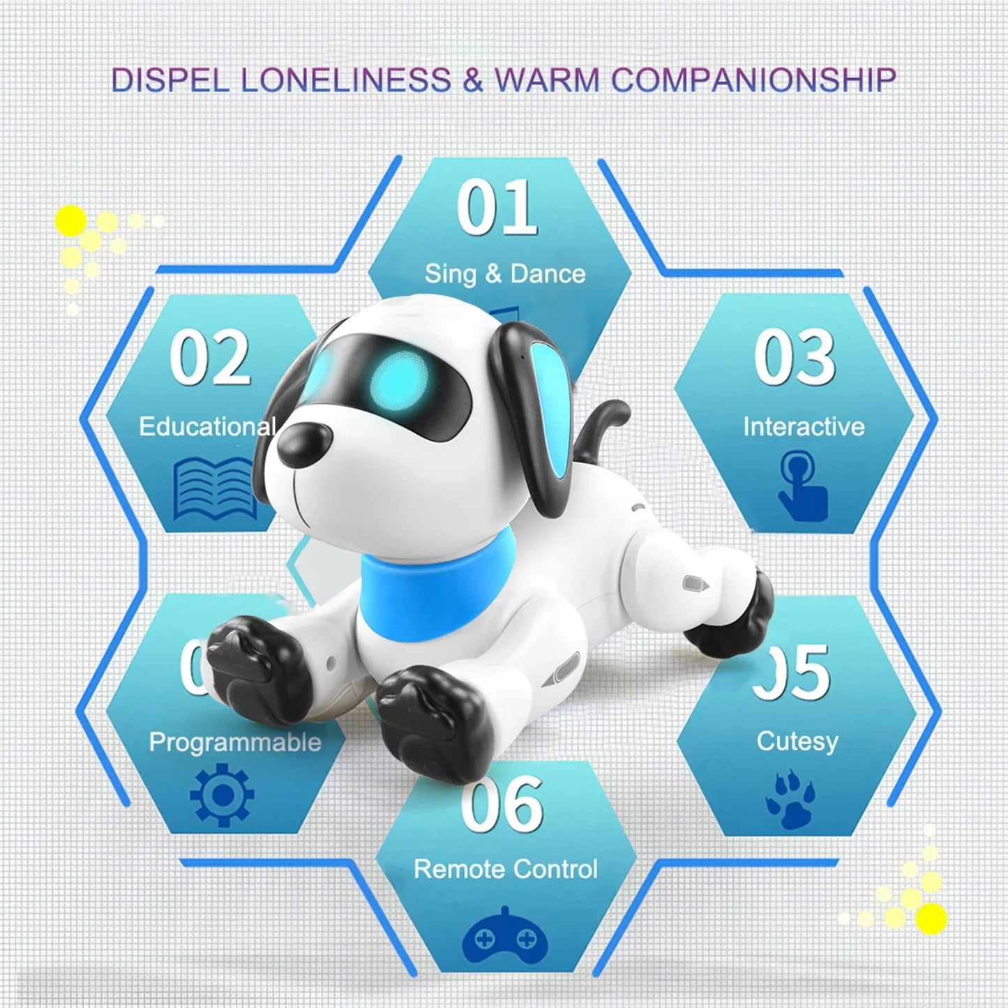 Smart Robot Puppy Voice Remote Control music dance Toy
