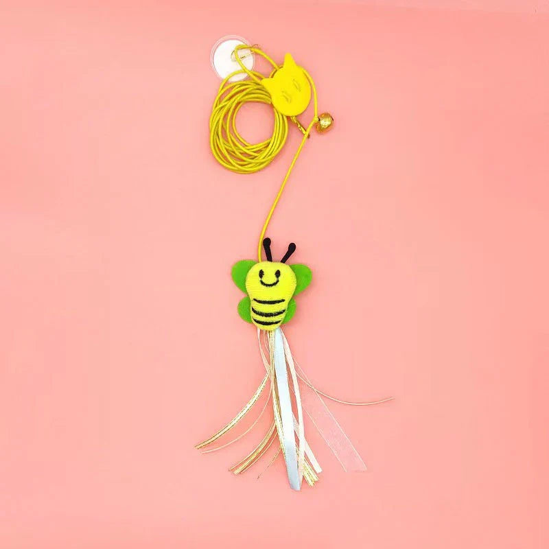 Cat interactive thread hunting Feather toy