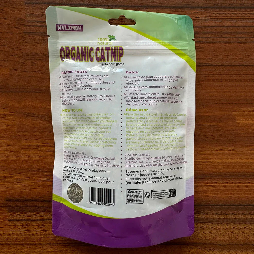 100% Organic Natural Catnip – Fun & Healthy Treat for Cats