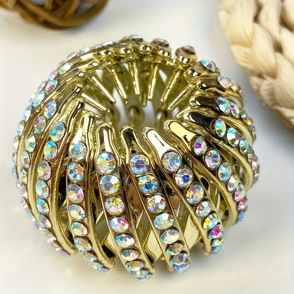 Stone Hair Clip Creative Ponytail