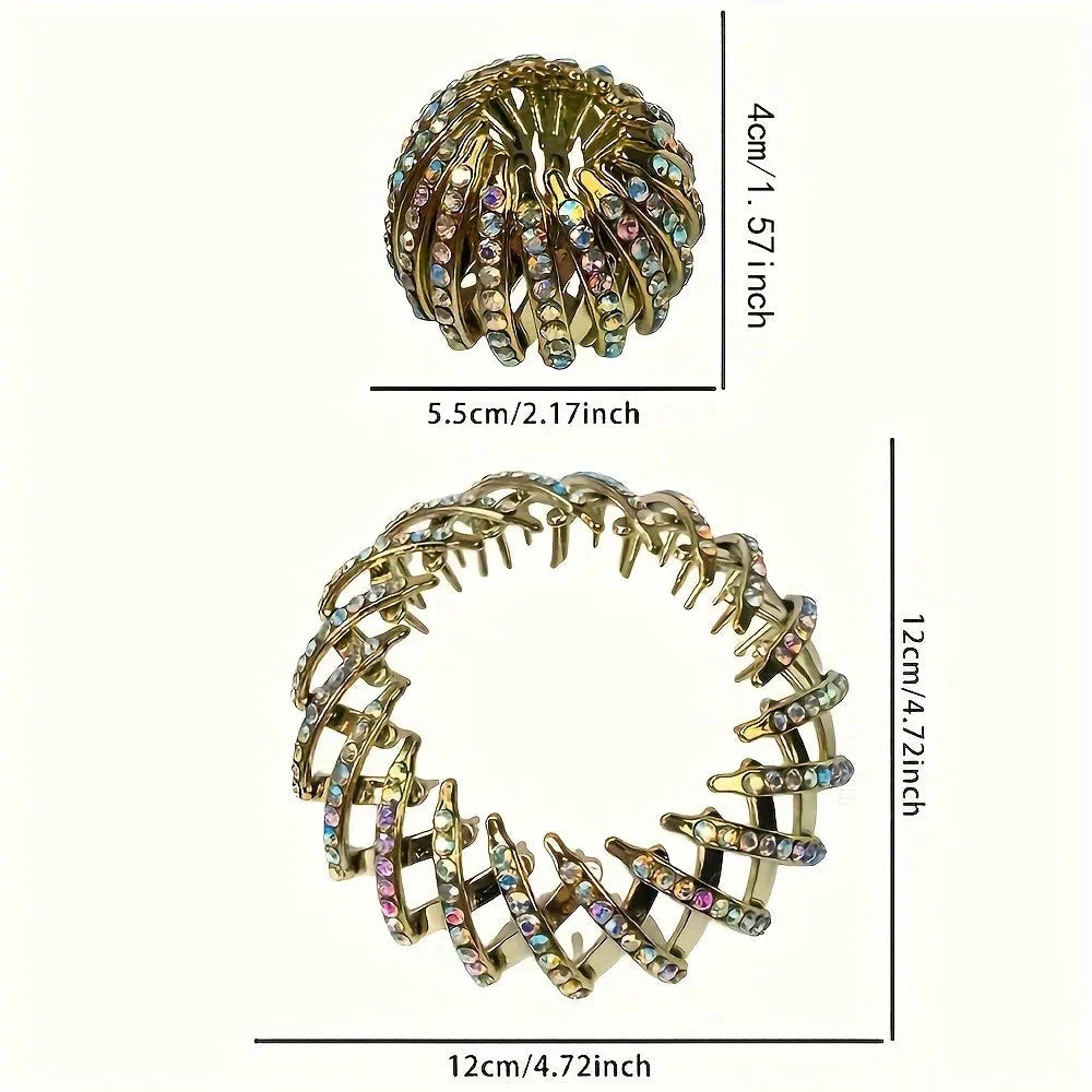 Stone Hair Clip Creative Ponytail