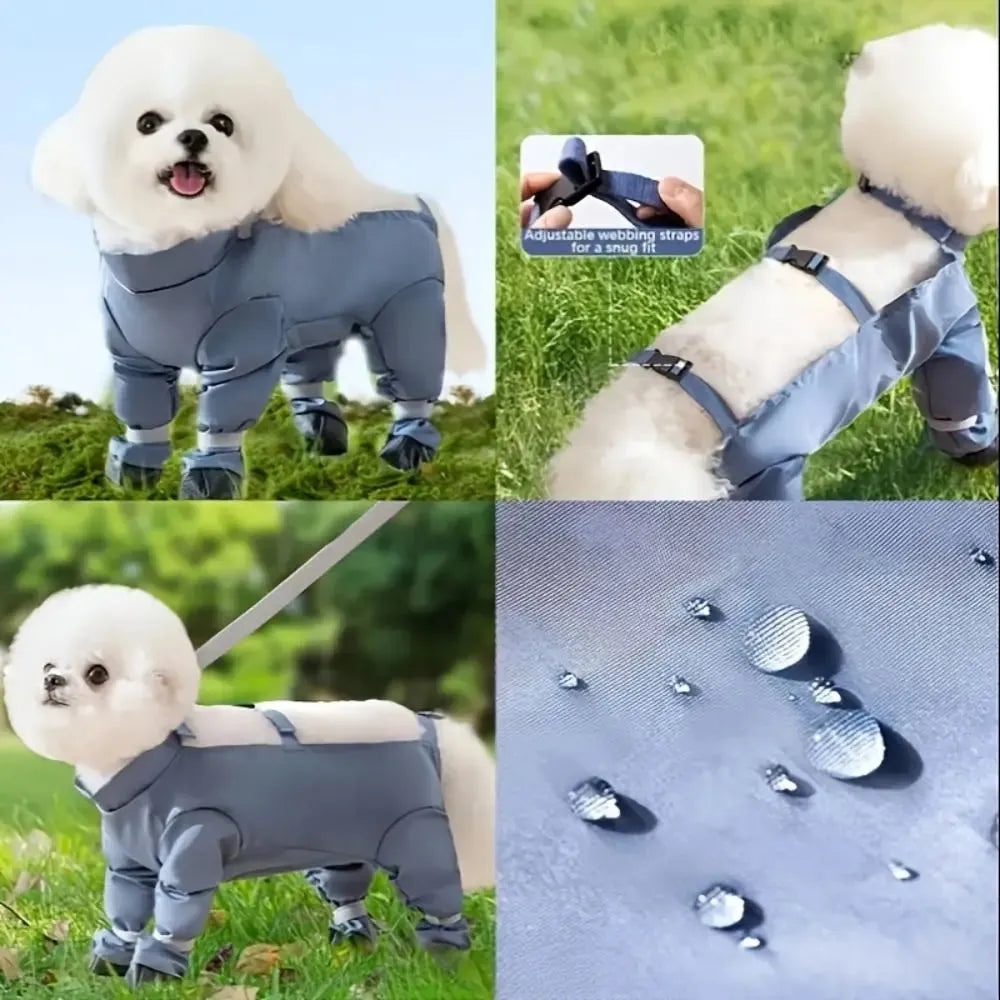 Anti-Dirty Waterproof Dog Jumpsuit