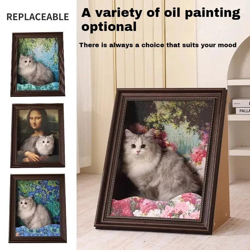 Mona Lisa Cat Scratch Board