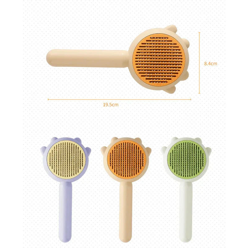 Pet Comb for Cats & Dogs - Gentle Grooming & Hair Removal Brush
