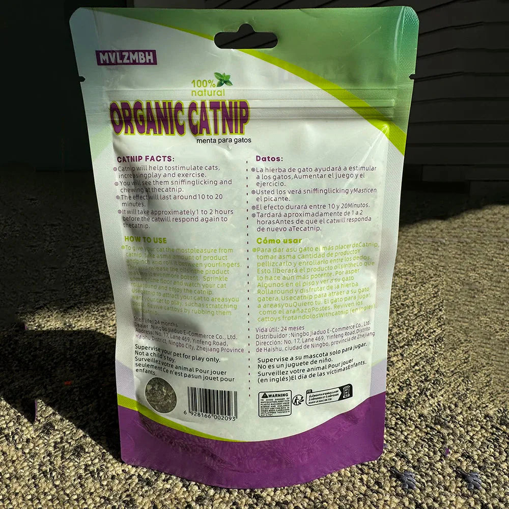100% Organic Natural Catnip – Fun & Healthy Treat for Cats