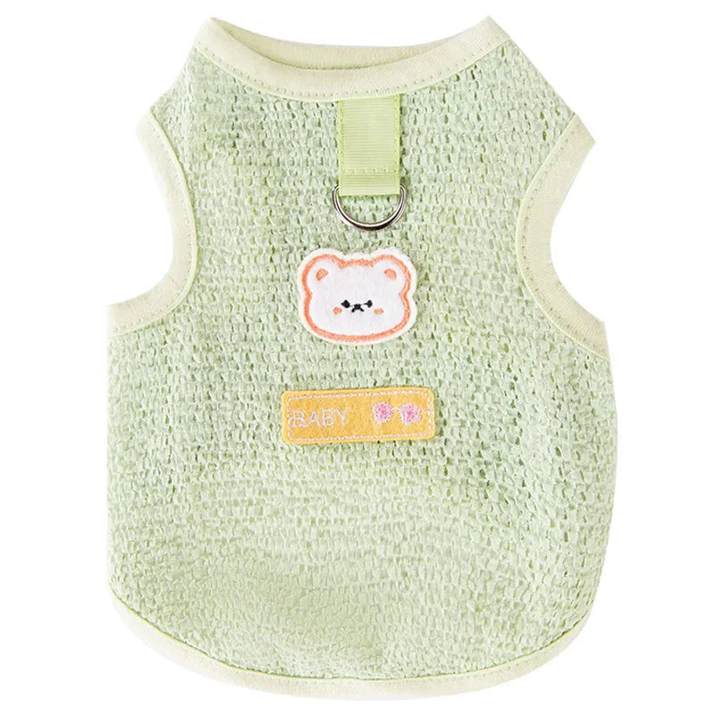 Cute Bear anti flea Vest