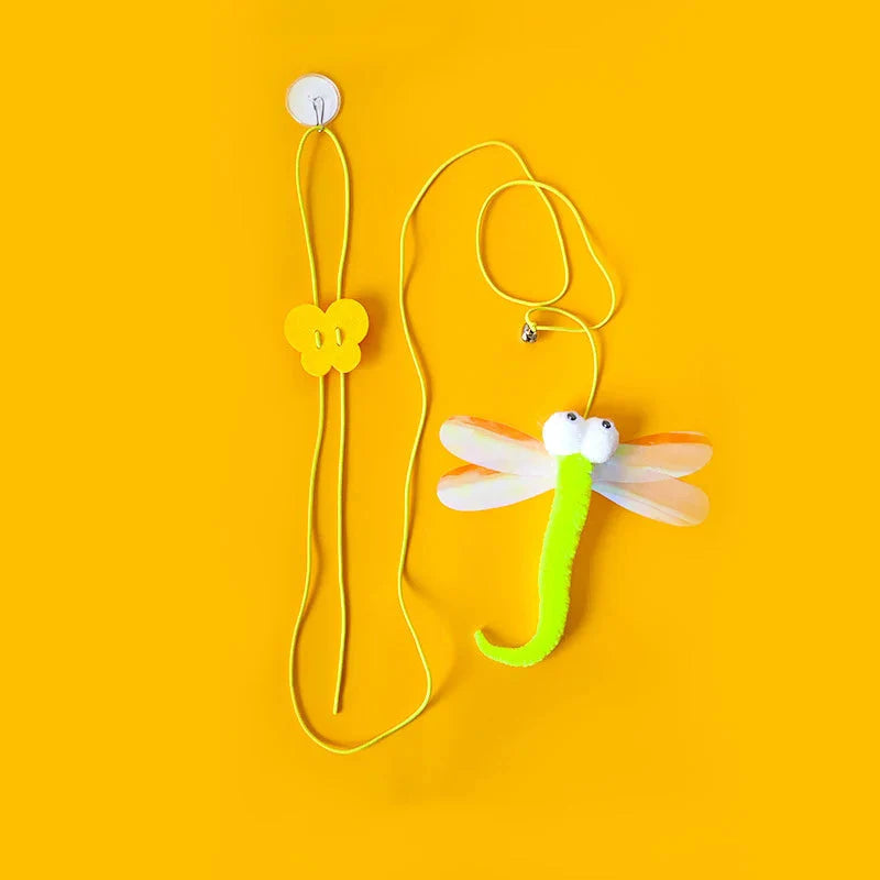 Cat interactive thread hunting Feather toy