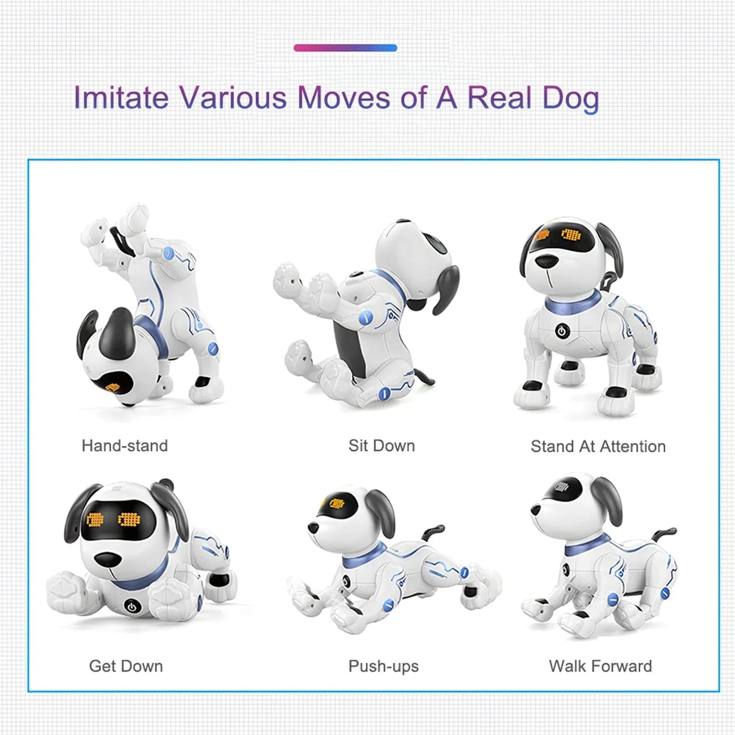 Smart Robot Puppy Voice Remote Control music dance Toy