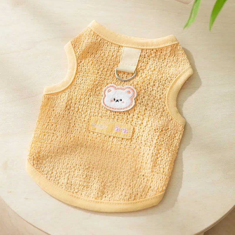 Cute Bear anti flea Vest