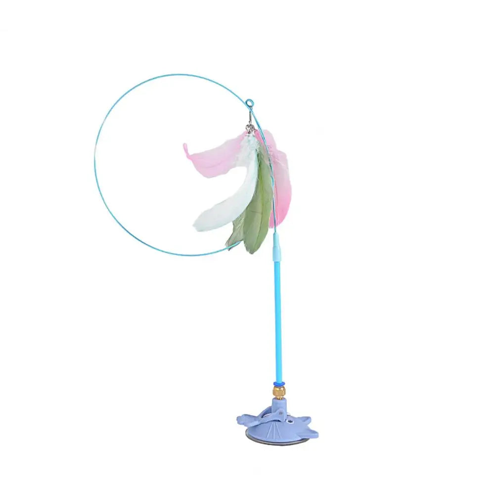 Cute cat fun feather stick