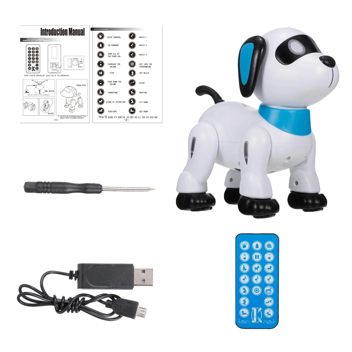 Smart Robot Puppy Voice Remote Control music dance Toy