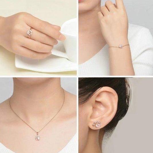 Cat Paws Rose Gold Jewelry