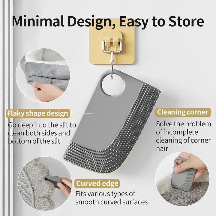 Pet cleaning hair remover rubber sheet