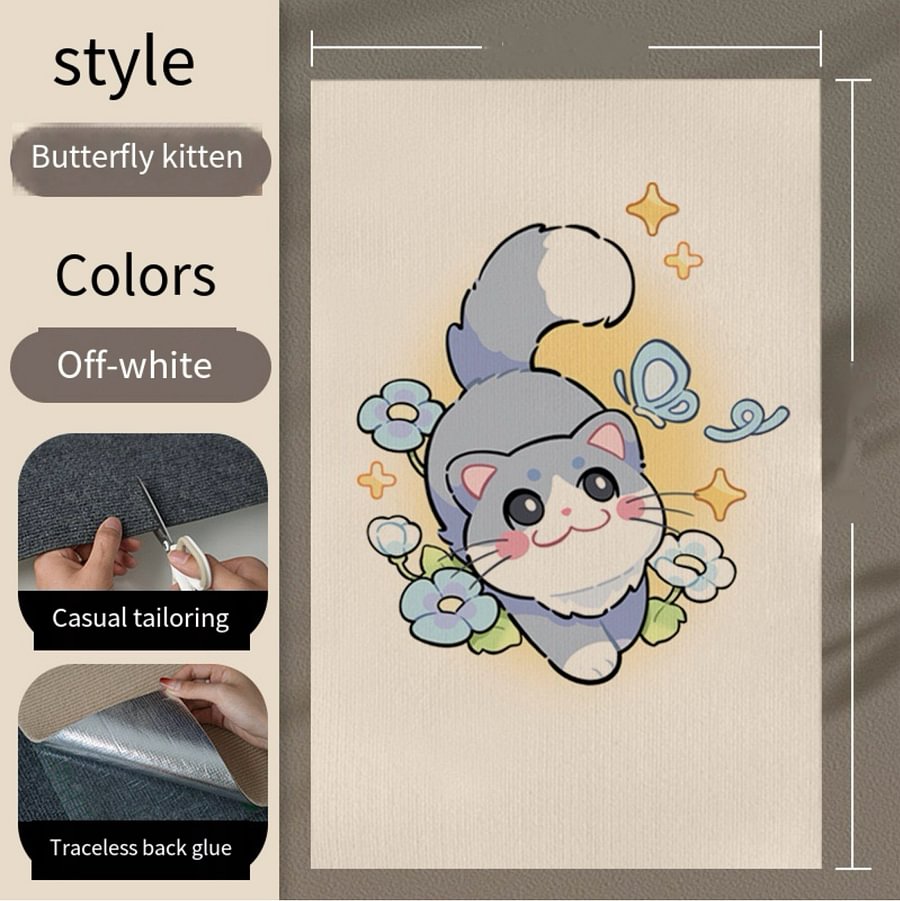 Sofa Protecting Post Carpet Mat Cat Climbing Wall,Cat Scratching sticky fabric Post